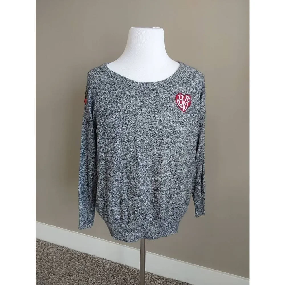 Torrid marled knit sweater Size 2 patches - Picture 2 of 9